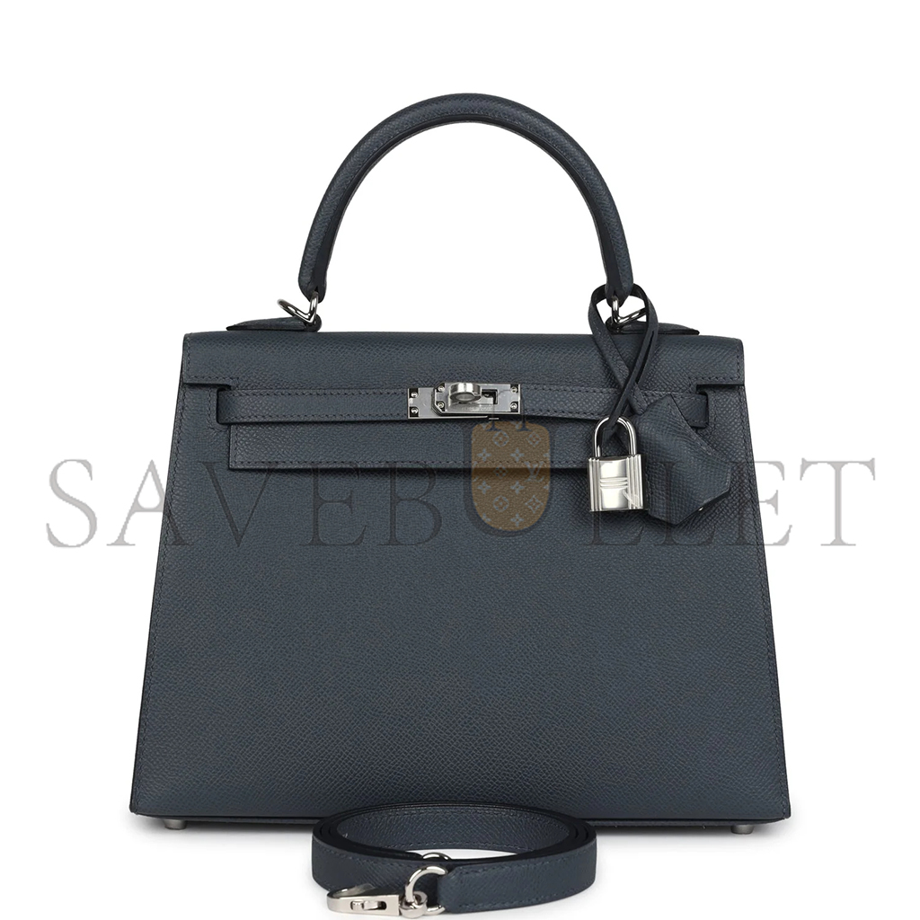 H**mes master kelly sellier 25 gris misty epsom palladium hardware (25*17*7cm)